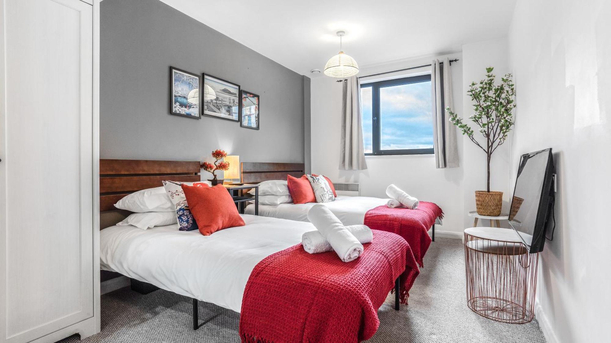 Japanese Suite 2Bed 2Bath, Free Park, Netfix, 75 Inch Tv, Games - City Centre- Maihom Бірмінгем Екстер'єр фото